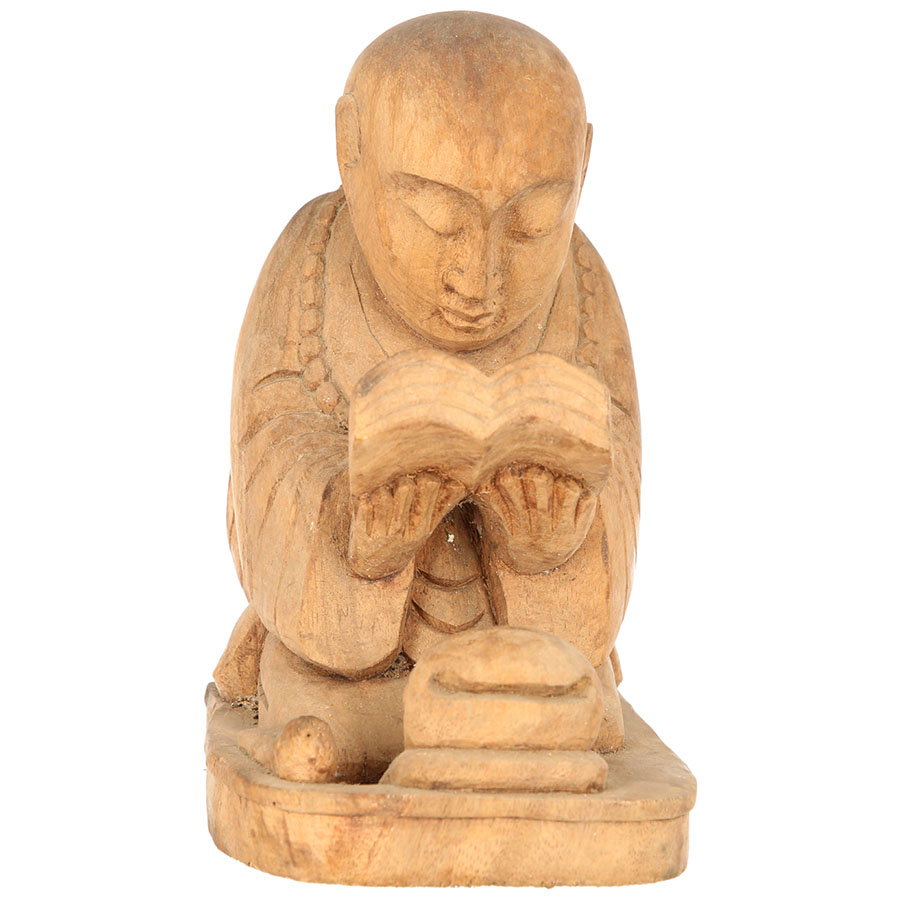 Are you looking for Wooden Reading Monk Statue, M? See prices and ...